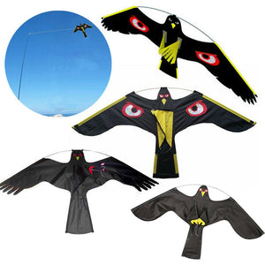 Emulation Black Bird Repellent Hawk Flying Kite Scarer Bird Repeller Pigeon Repellent Insect Pest Control for Scarecrow Garden