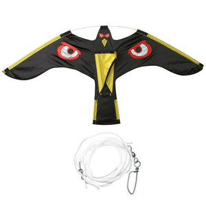 Emulation Black Bird Repellent Hawk Flying Kite Scarer Bird Repeller Pigeon Repellent Insect Pest Control for Scarecrow Garden