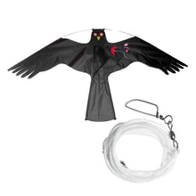 Load image into Gallery viewer, Emulation Black Bird Repellent Hawk Flying Kite Scarer Bird Repeller Pigeon Repellent Insect Pest Control for Scarecrow Garden
