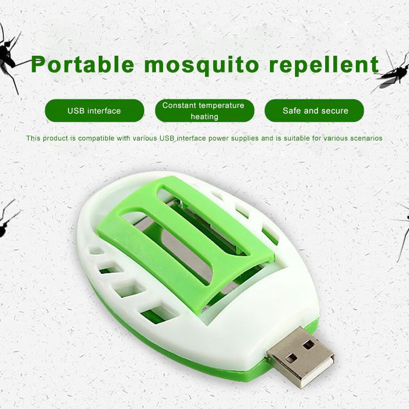 Mosquito Killer Electric Summer Insect USB Green+White Electric Mosquito Repeller Repellent Plastic Pest Control Sleep Home